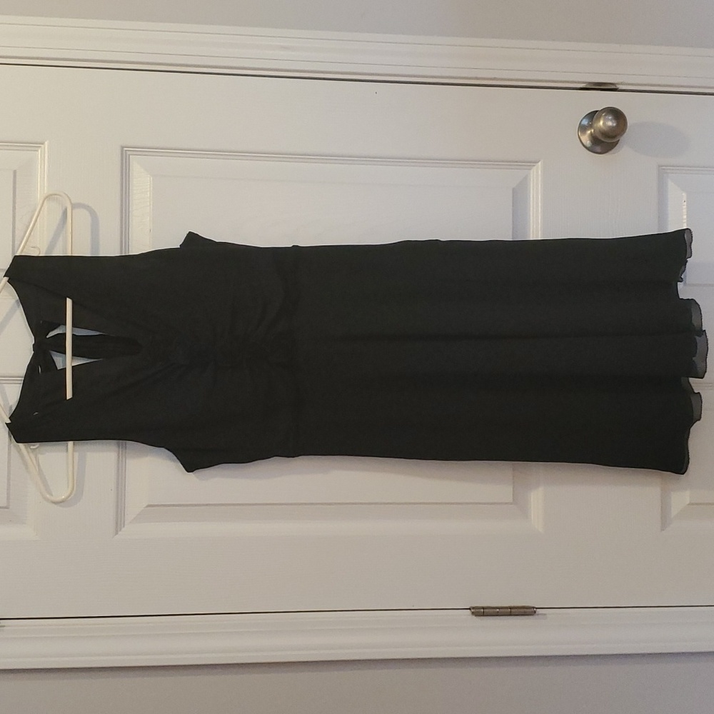 Ann Taylor black crepe dress